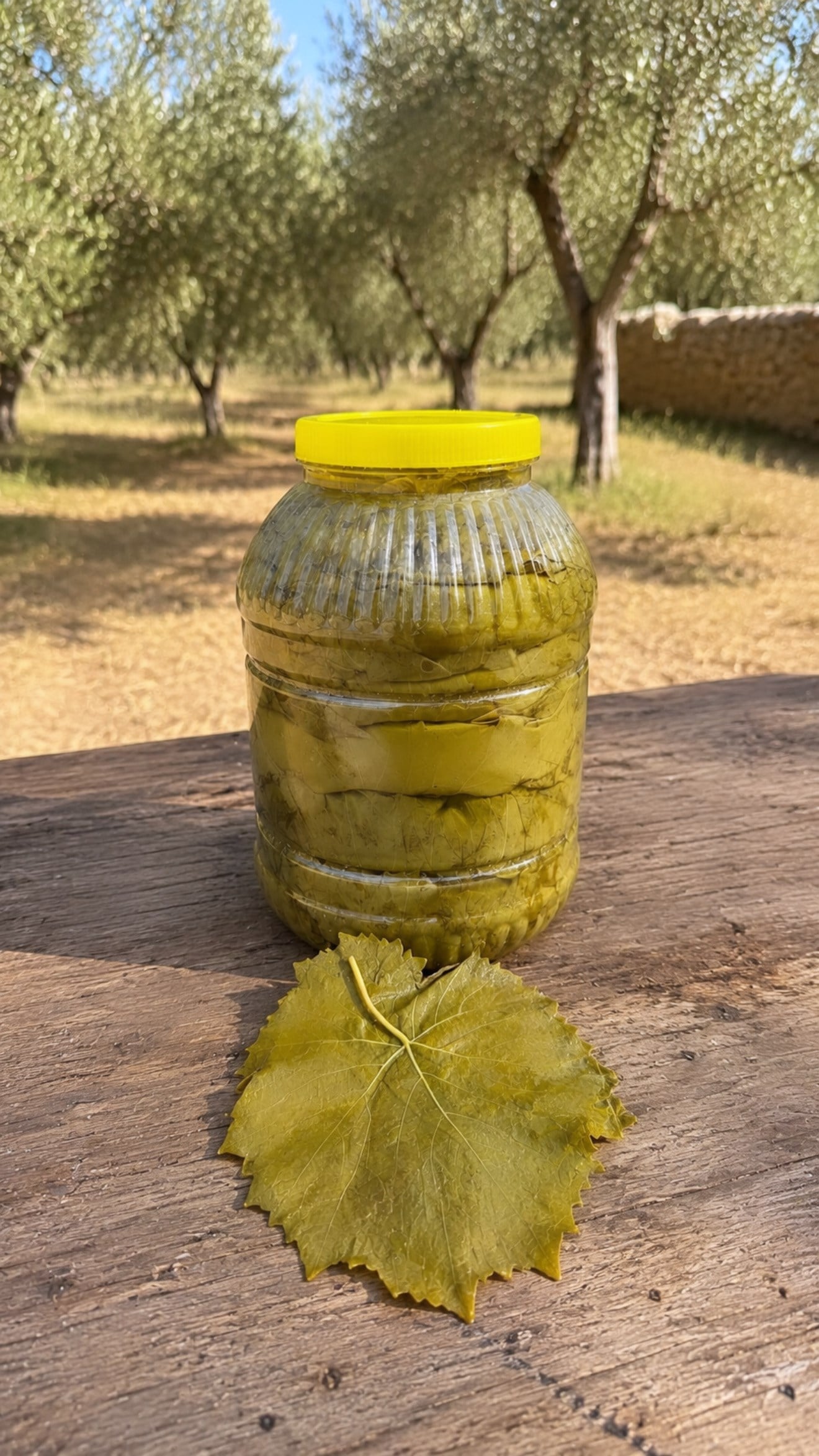 (ÖN SİPARİŞ) 2026  SALAMURA SULTANİYE ÇEKİRDEKSİZ ÜZÜM YAPRAĞI(4,5kg bidon-Net 3 kg yaprak)
