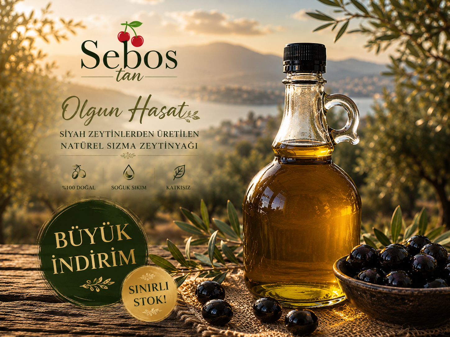 OLGUN HASAT ZEYTİNYAĞI 1 L