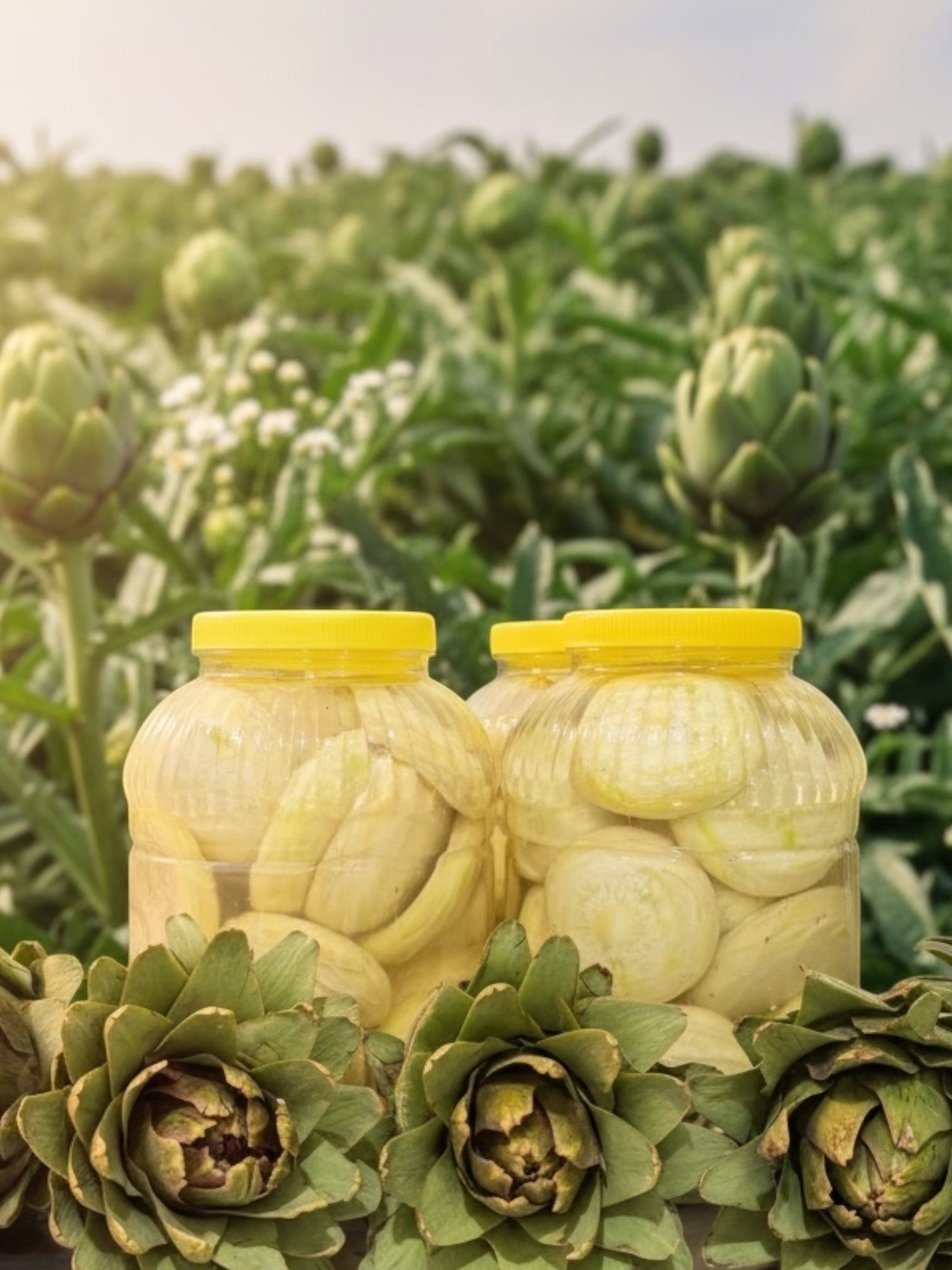 (Ön Sipariş) 60 lı enginar çanağı bidonda