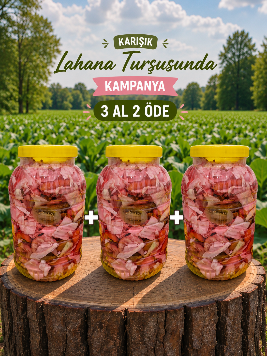 SEBOŞ'TAN 3 AL 2 ÖDE KARIŞIK LAHANA TURŞUSU