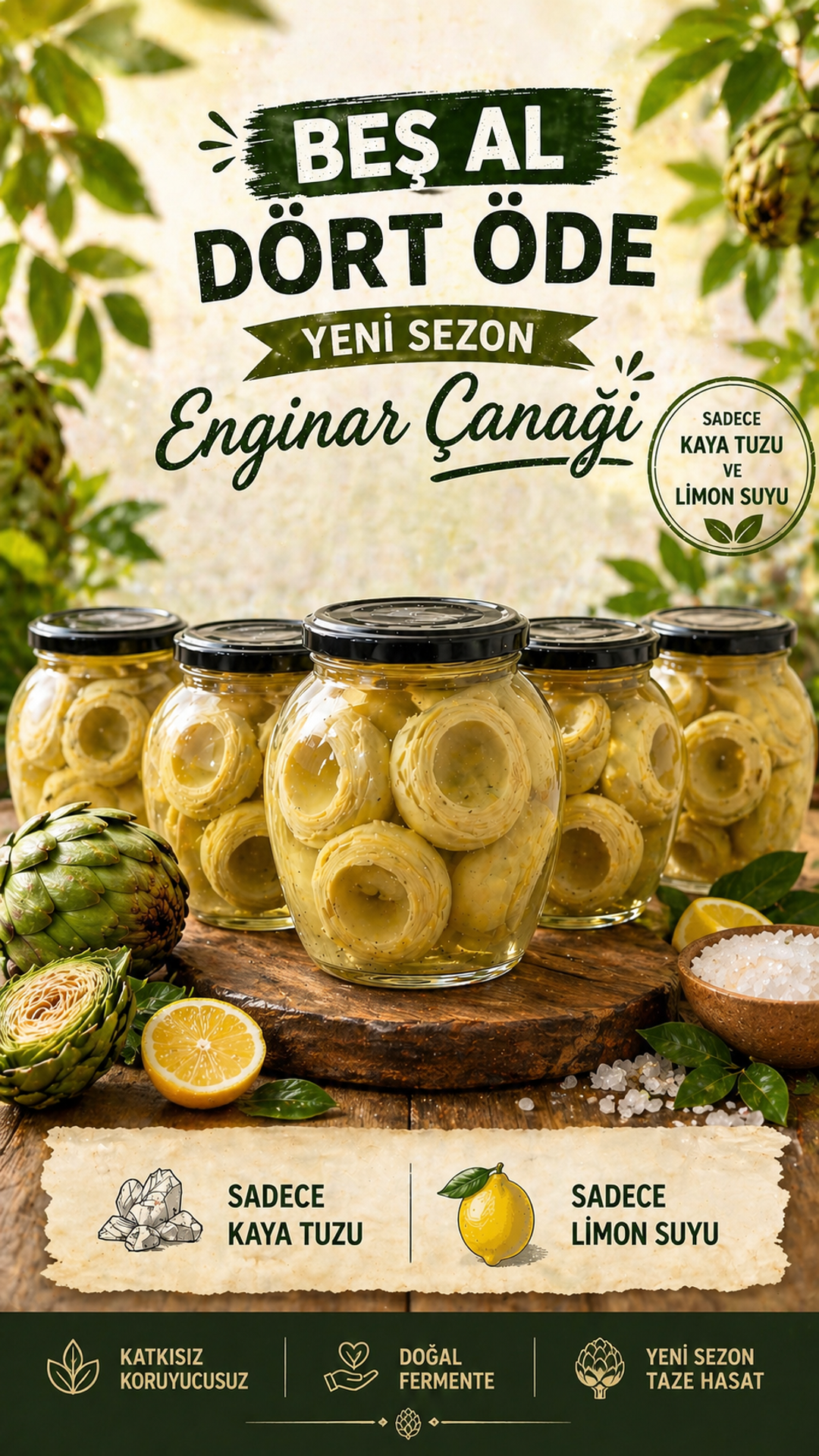 5 AL 4 ÖDE ENGİNAR KONSERVEŞİ PAKETİ 