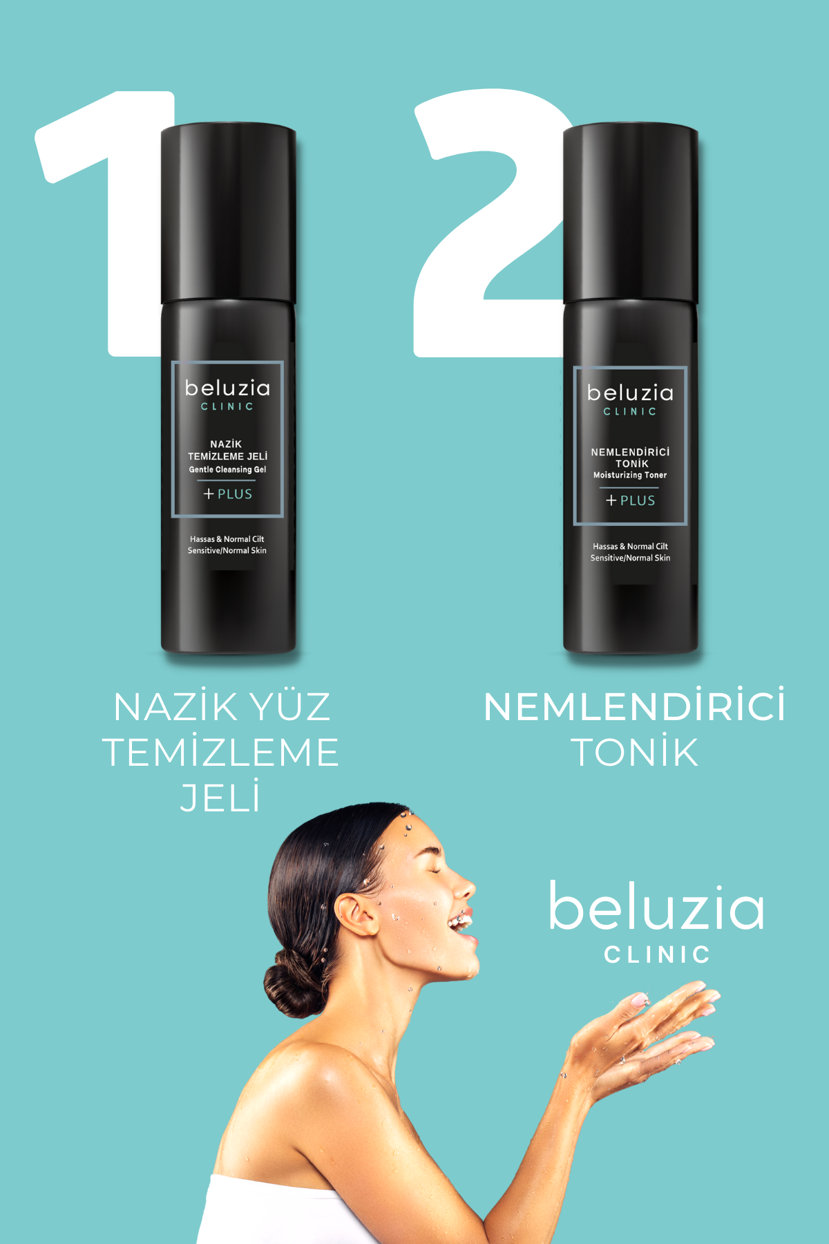 Beluzia Clinic Hassas ve Normal Ciltlere Özel Nemlendirici Tonik 150 ml