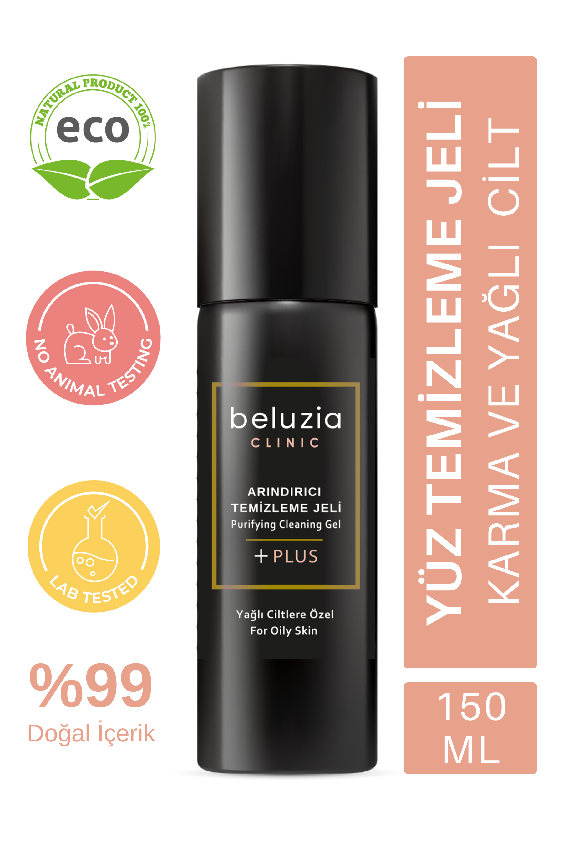 Beluzia Clinic Yağlı Ciltlere Özel Arındırıcı Temizleme Jeli 150 ml
