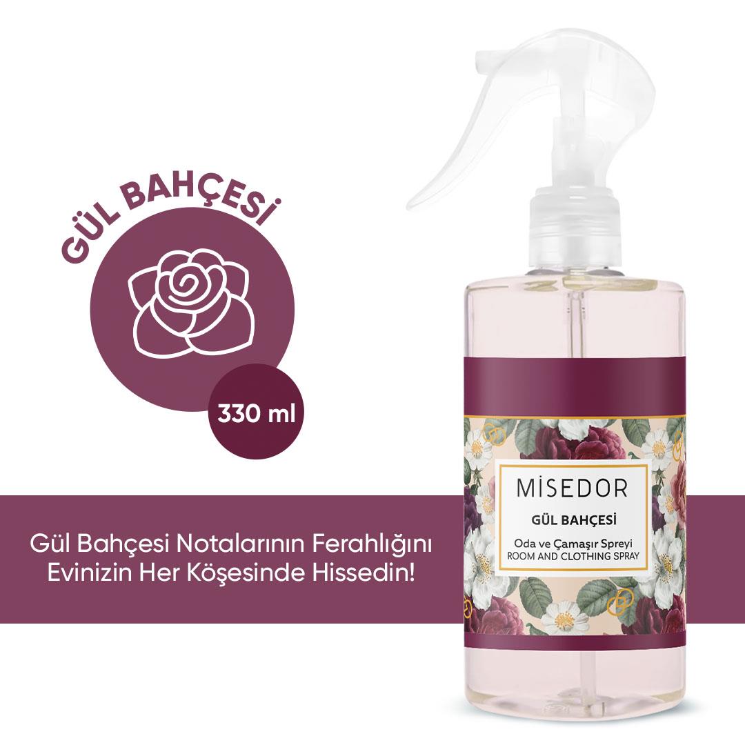 Misedor 2 li Set Gold Amber Ve Gül Bahçesi Oda Ve Çamaşır Spreyi 330 Ml