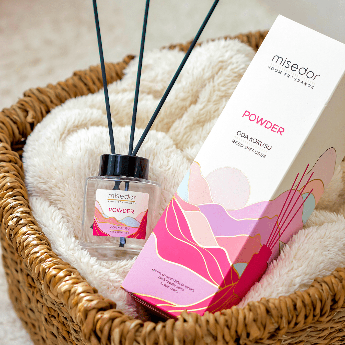 Misedor 2li Set Powder Çubuklu Oda Kokusu ve Oda Spreyi