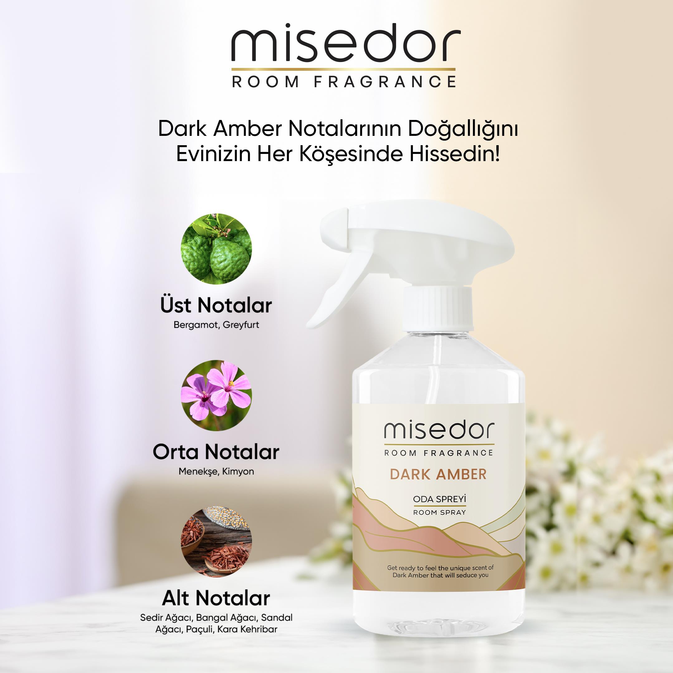 Misedor Dark Amber Oda Spreyi 500 ml