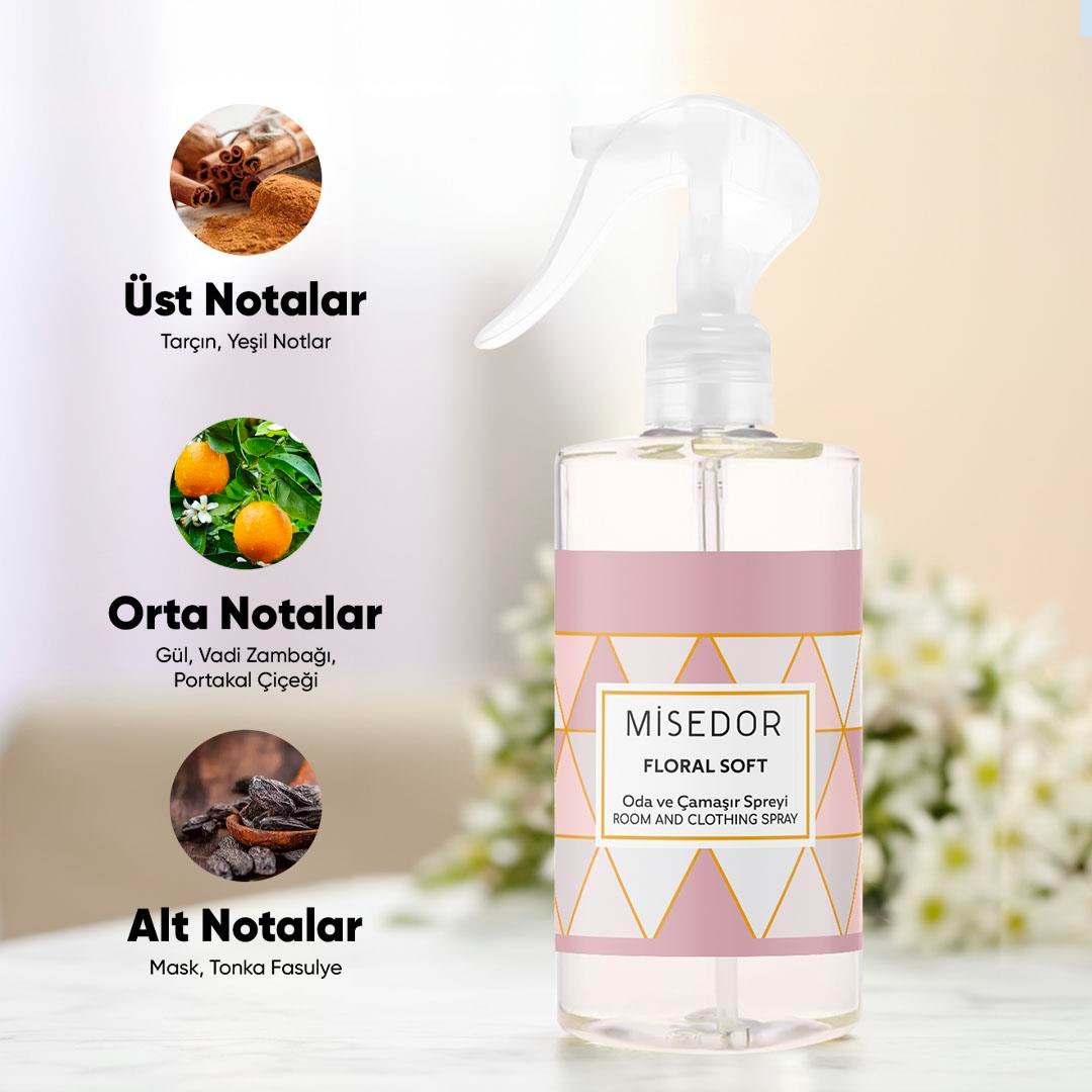 Misedor Floral Soft Oda Kokusu ve Çamaşır Parfümü 330 ml