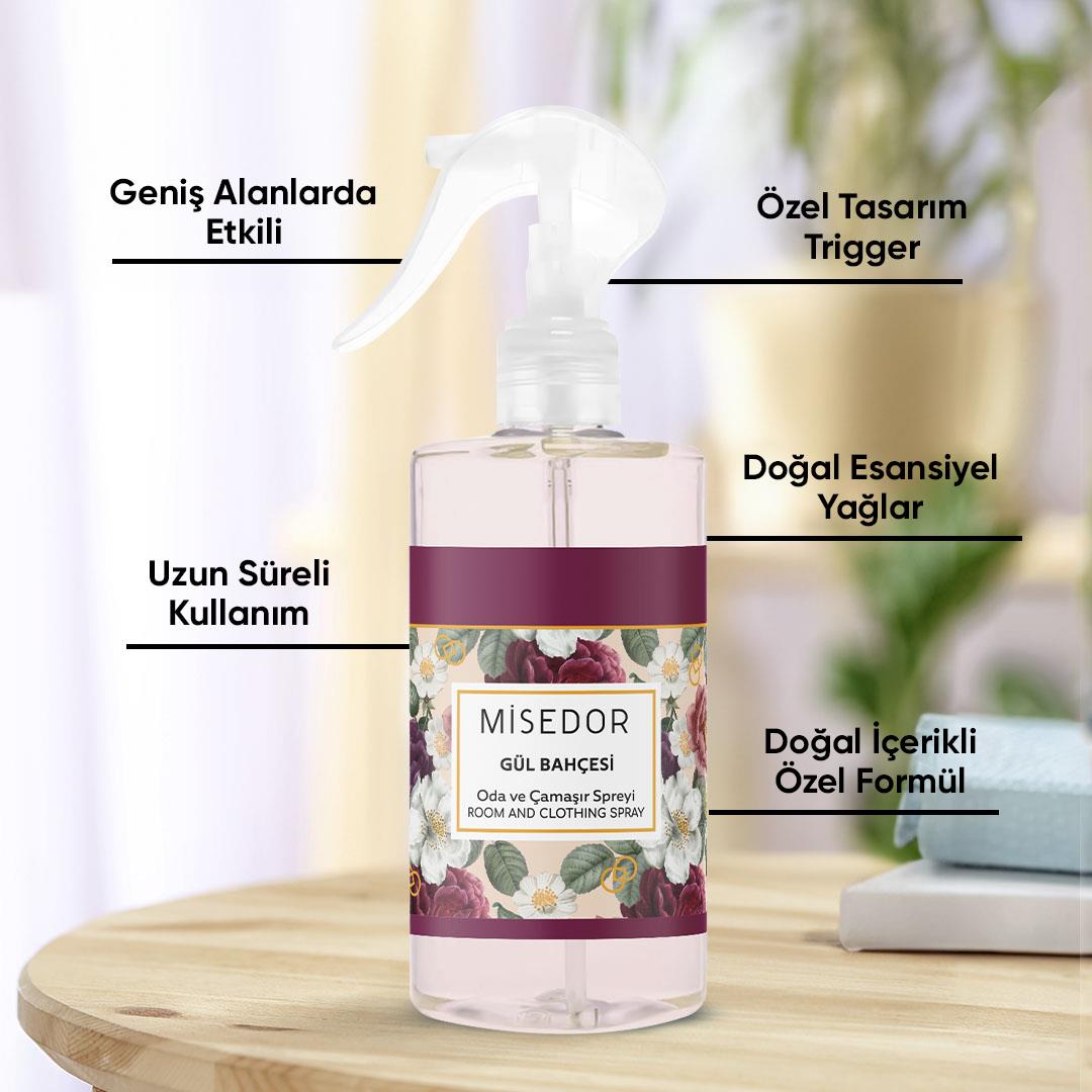 Misedor Gül Bahçesi Oda Kokusu ve Çamaşır Parfümü 330 ml