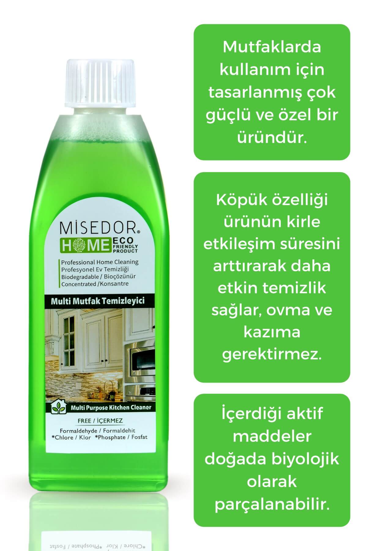 Misedor 3 lü Set MULTİ Mutfak Temizleyici 400 ml