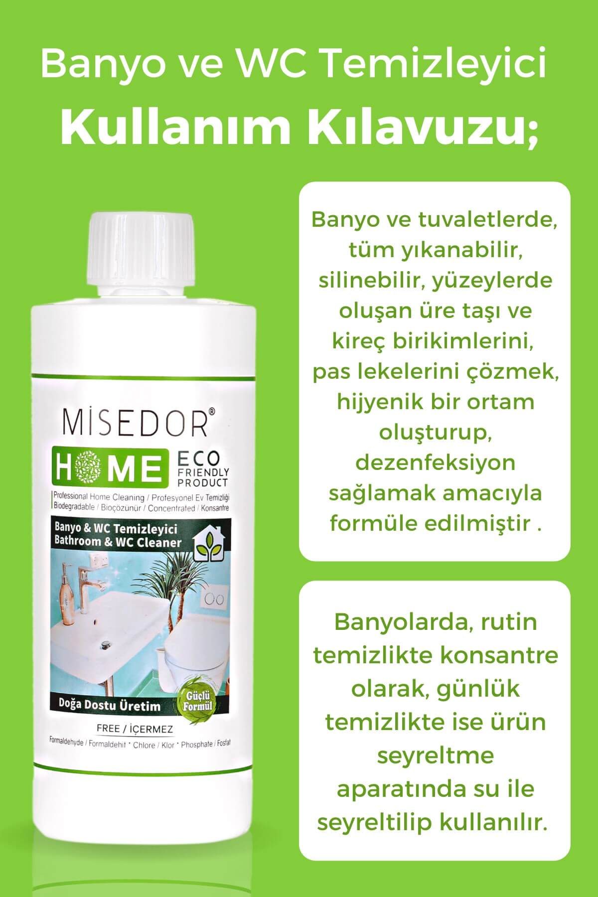 Misedor Banyo ve Wc Temizleyici 500 ml
