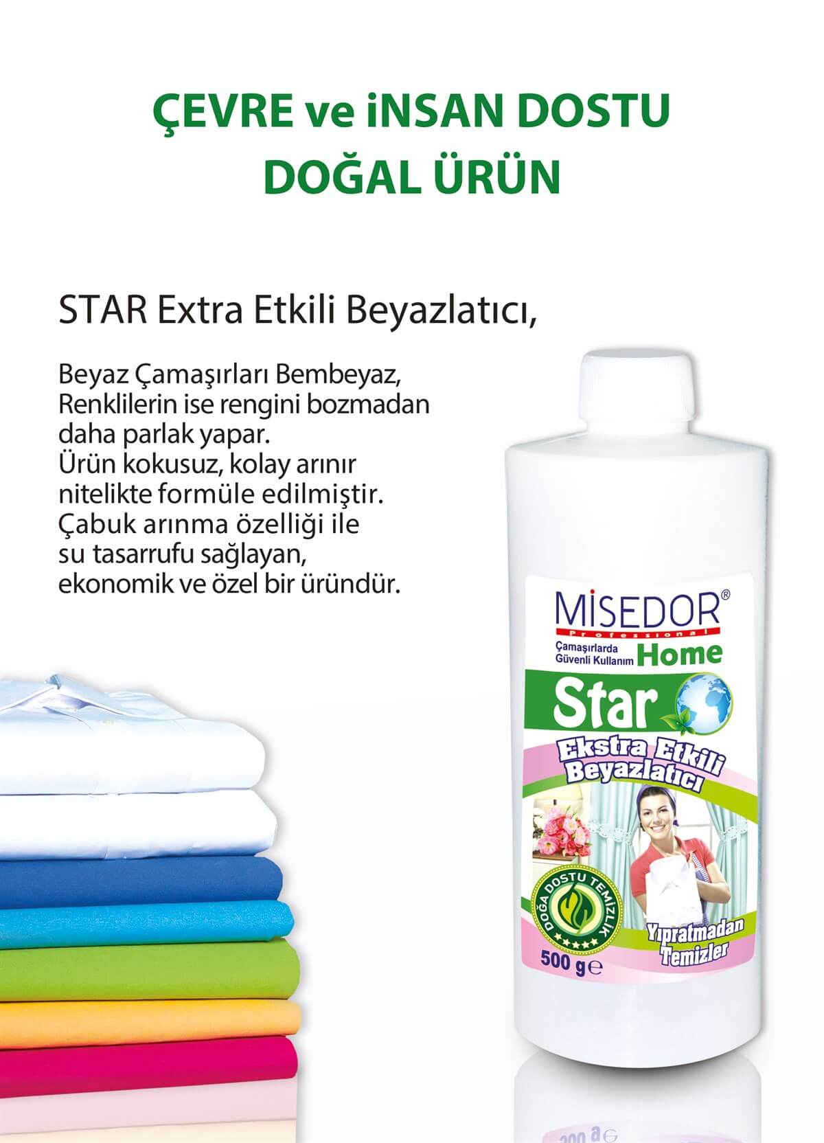 Misedor Star Ekstra Etkili Çamaşır Beyazlatıcı 500 gr