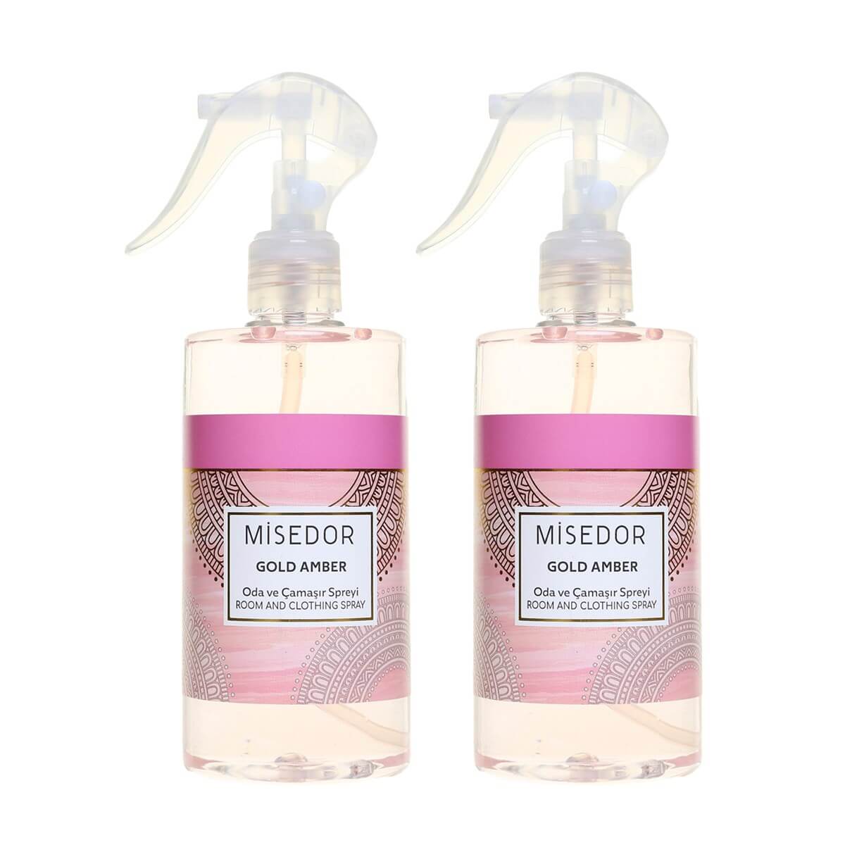 Misedor 2li Set Gold Amber Oda Kokusu ve Çamaşır Parfümü 330 ml
