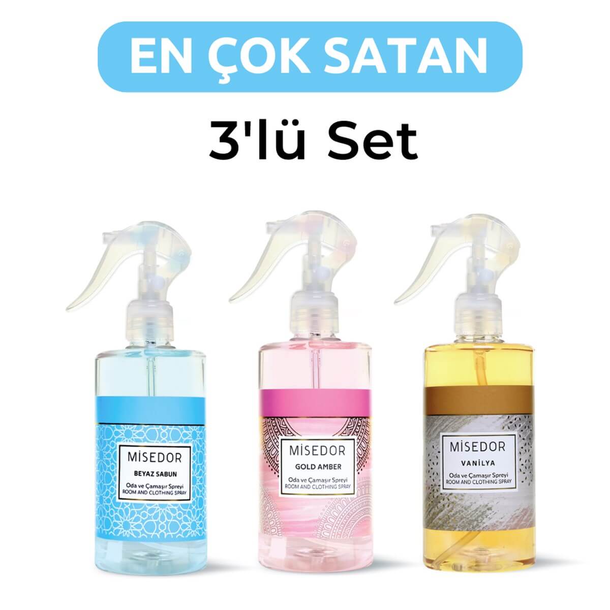 Misedor En Çok Satan Oda Kokusu 3lü Set