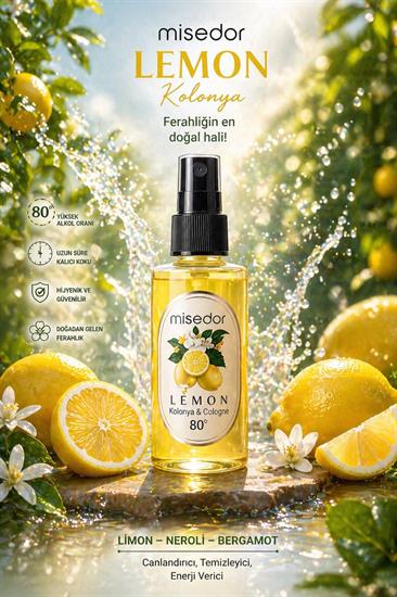 Misedor Limon 80° Kolonya 50ml