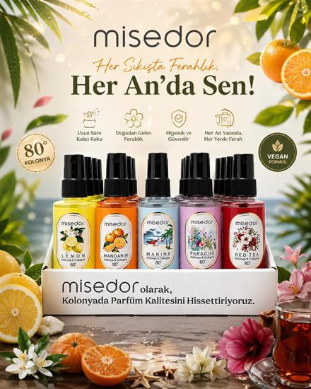 Misedor 25li Kolonya Standı 50ml