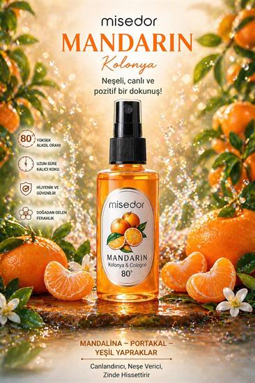 Misedor Mandarin 80° Kolonya 50ml