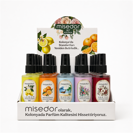 Misedor 25li Kolonya Standı 50ml