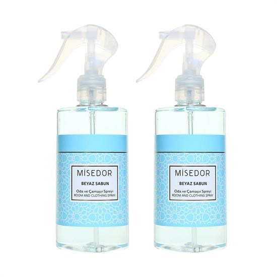 Misedor 2 li Set Beyaz Sabun Oda Kokusu ve Çamaşır Parfümü 330 ml