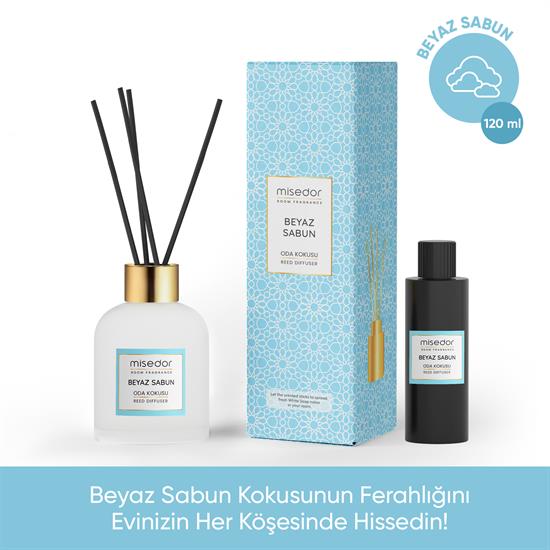 Misedor Beyaz Sabun Çubuklu Oda Kokusu 120 ml