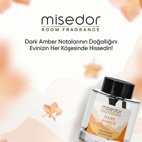 Misedor Dark Amber Çubuklu Oda Kokusu 120 ml