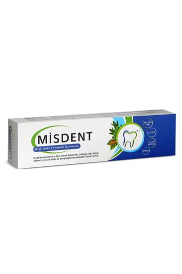 Misdent 12li kampanya Bitki İçerikli & Mineralli Diş Macunu 75 ml 12li Set