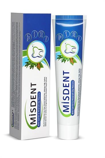Misdent 60lı Kampanya Paketi Bitkisel İçerikli Mineralli Diş Macunu 75ml x 60 adet