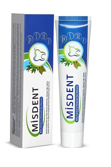 Misdent 24lü kampanya Bitki İçerikli & Mineralli Diş Macunu 75 ml 2x12li Set