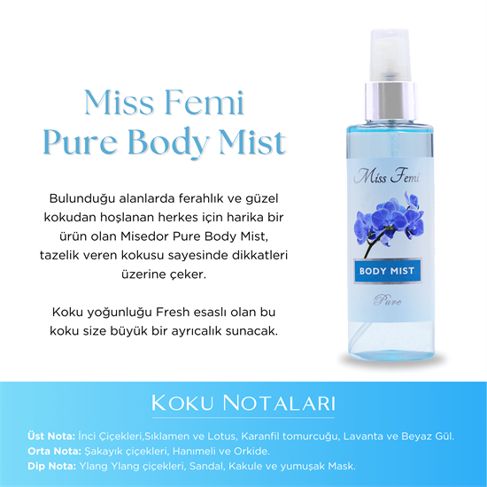 Misedor MissFemi Pure Vücut Spreyi 130 ml