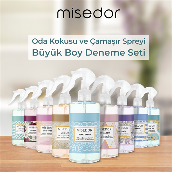 Misedor Oda Kokusu ve Çamaşır Spreyi Büyük Boy Deneme Seti