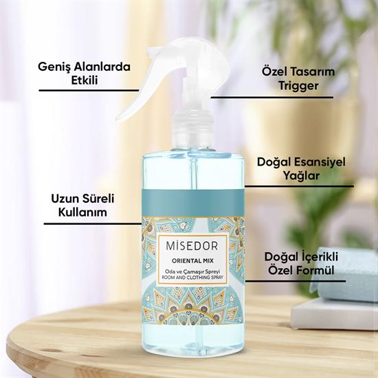 Misedor Oriental Mix Oda Kokusu ve Çamaşır Parfümü 330 ml
