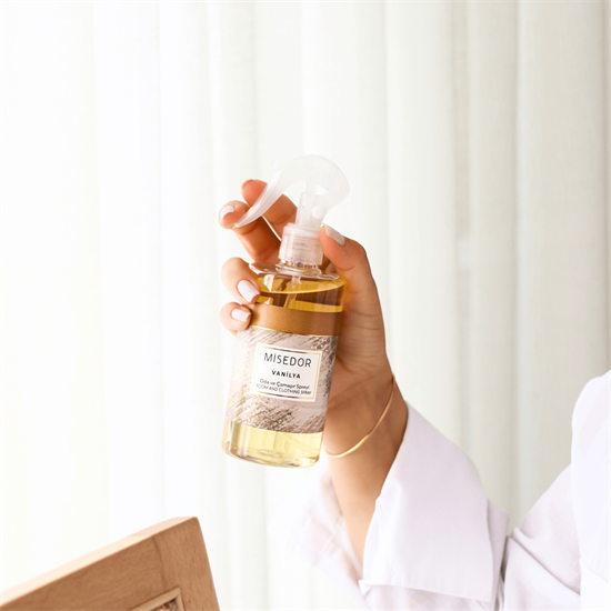 Misedor 2li Set Vanilya Çubuklu Oda Kokusu ve Oda Spreyi