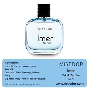 Misedor İmer Edp 100 ml Erkek Parfüm