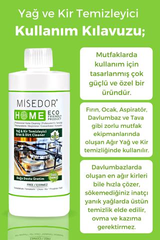 Misedor 3 lü Set Yağ ve Kir Temizleyici 500 ml