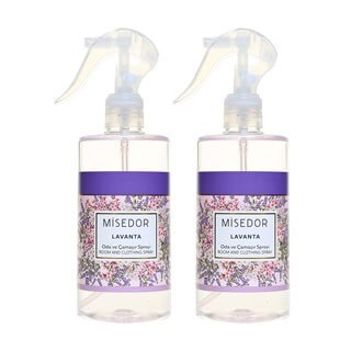 Misedor 2 li Set Lavanta Oda Kokusu ve Çamaşır Parfümü 330 ml