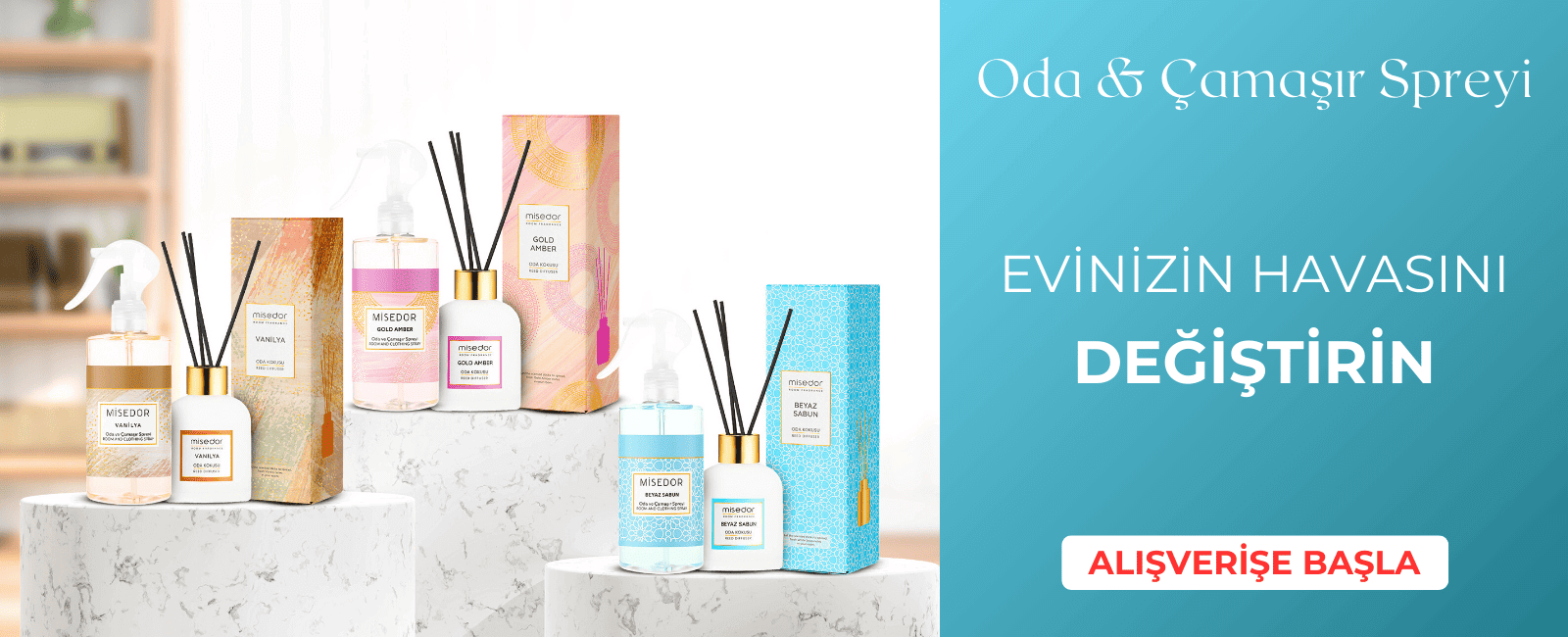 Çubuklu Oda Kokusu ve Oda Spreyi Setler
