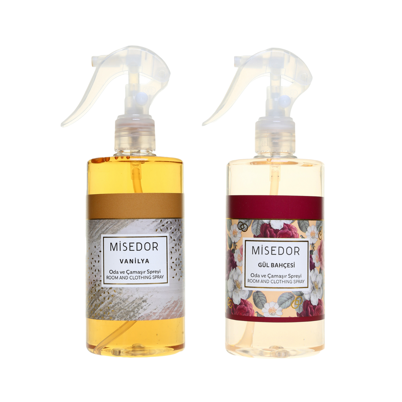 Misedor - Misedor 2 li Set Gül Bahçesi Ve Vanilya Oda Ve Çamaşır Spreyi 330 Ml | Misedor