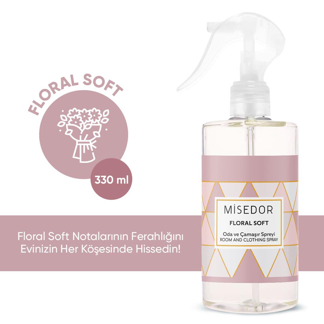 Misedor - Misedor Floral Soft Oda Kokusu ve Çamaşır Parfümü 330 ml | Misedor