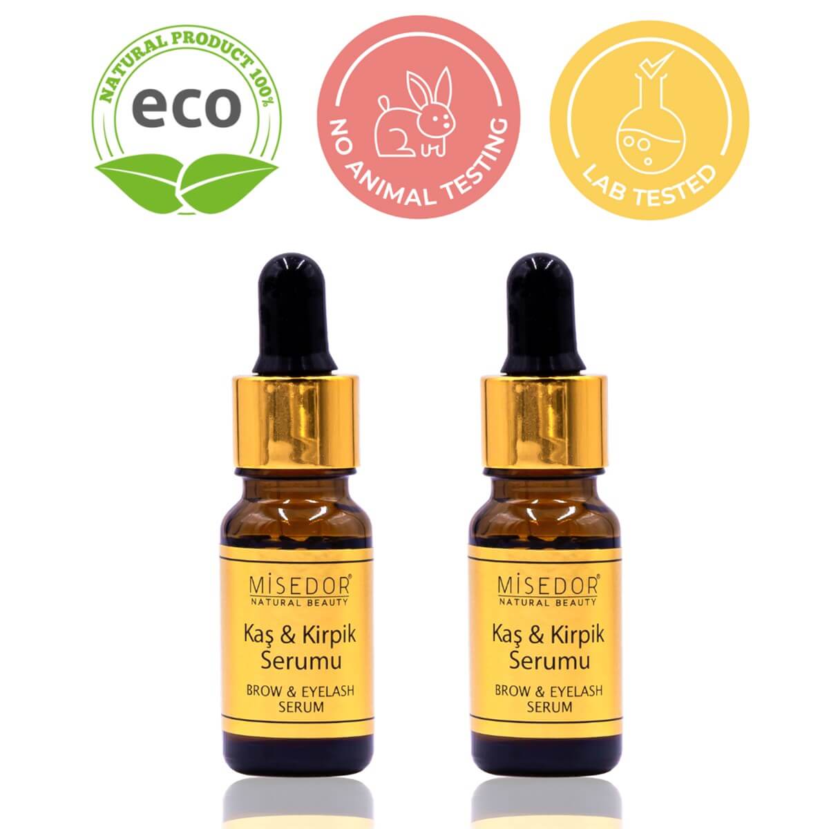 MisedorKaş Kirpik Serumu - MisedorMisedor 2'li Set Kaş ve Kirpik Serumu 10 ml