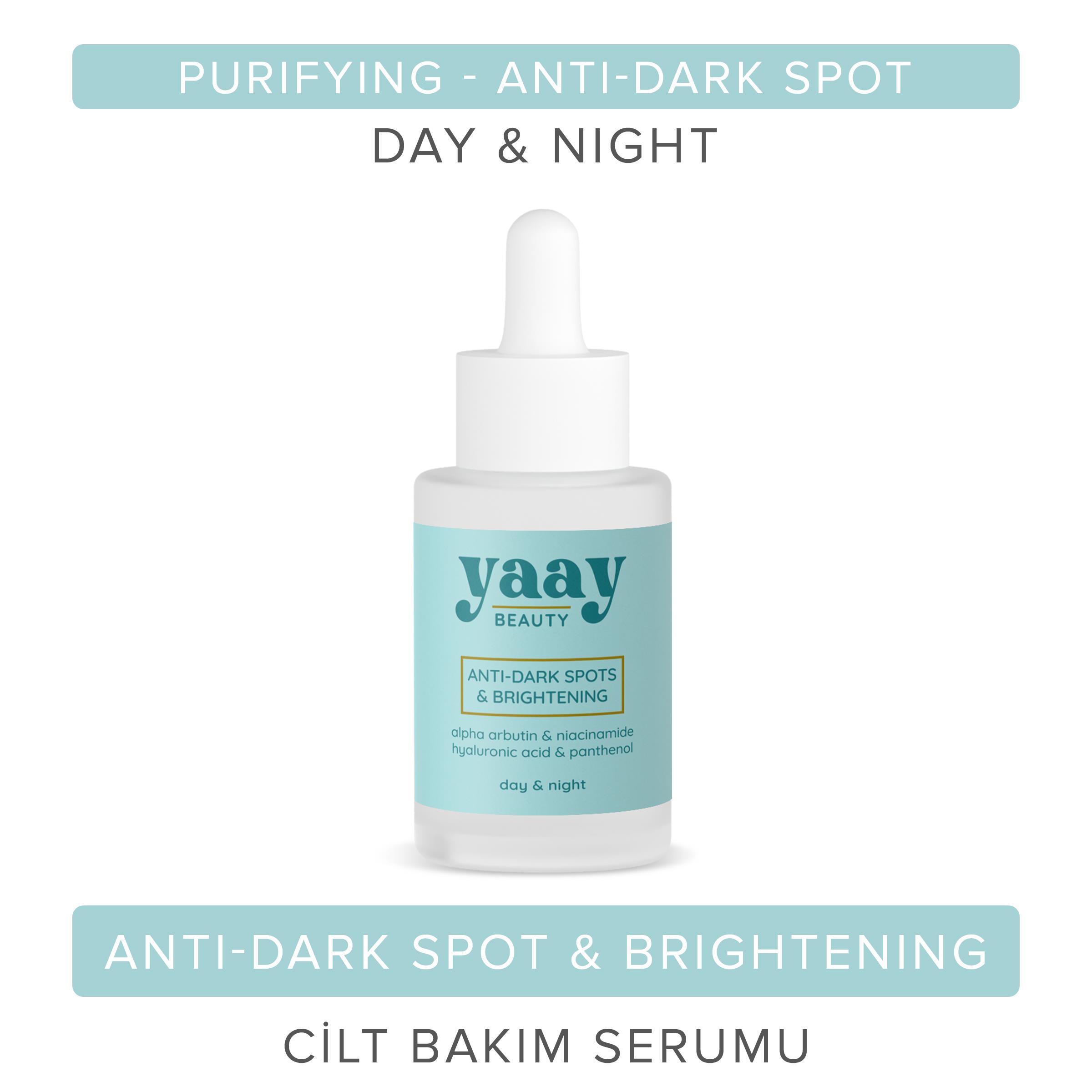 Yaay Beauty - Yaay Beauty Anti Dark Spots & Brightening Siyah Nokta Engelleyici ve Aydınlatıcı Serum 30 ml