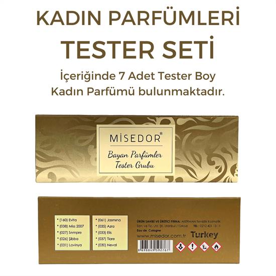 Misedor Kadın Parfüm Tester Seti | Misedor