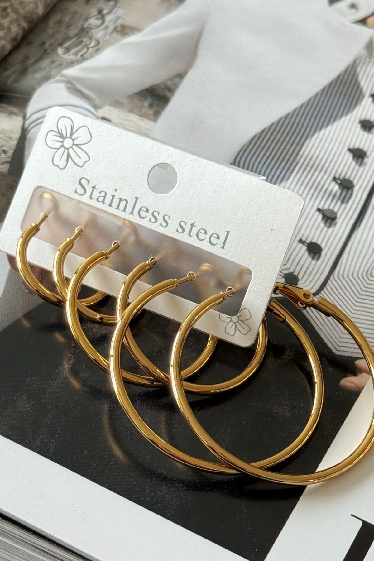 6lı Halka Set Küpe