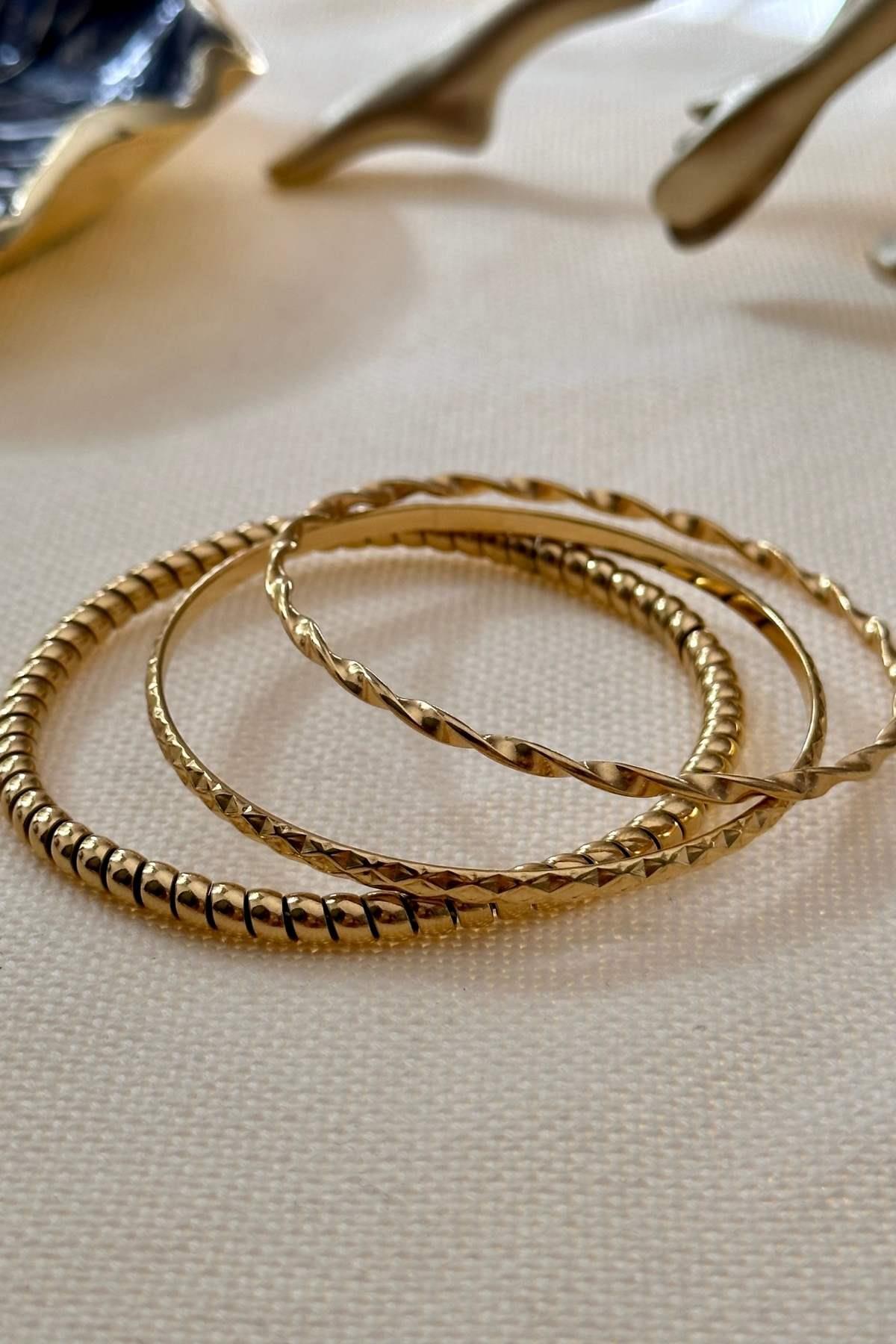 Çelik Üçlü Bilezik