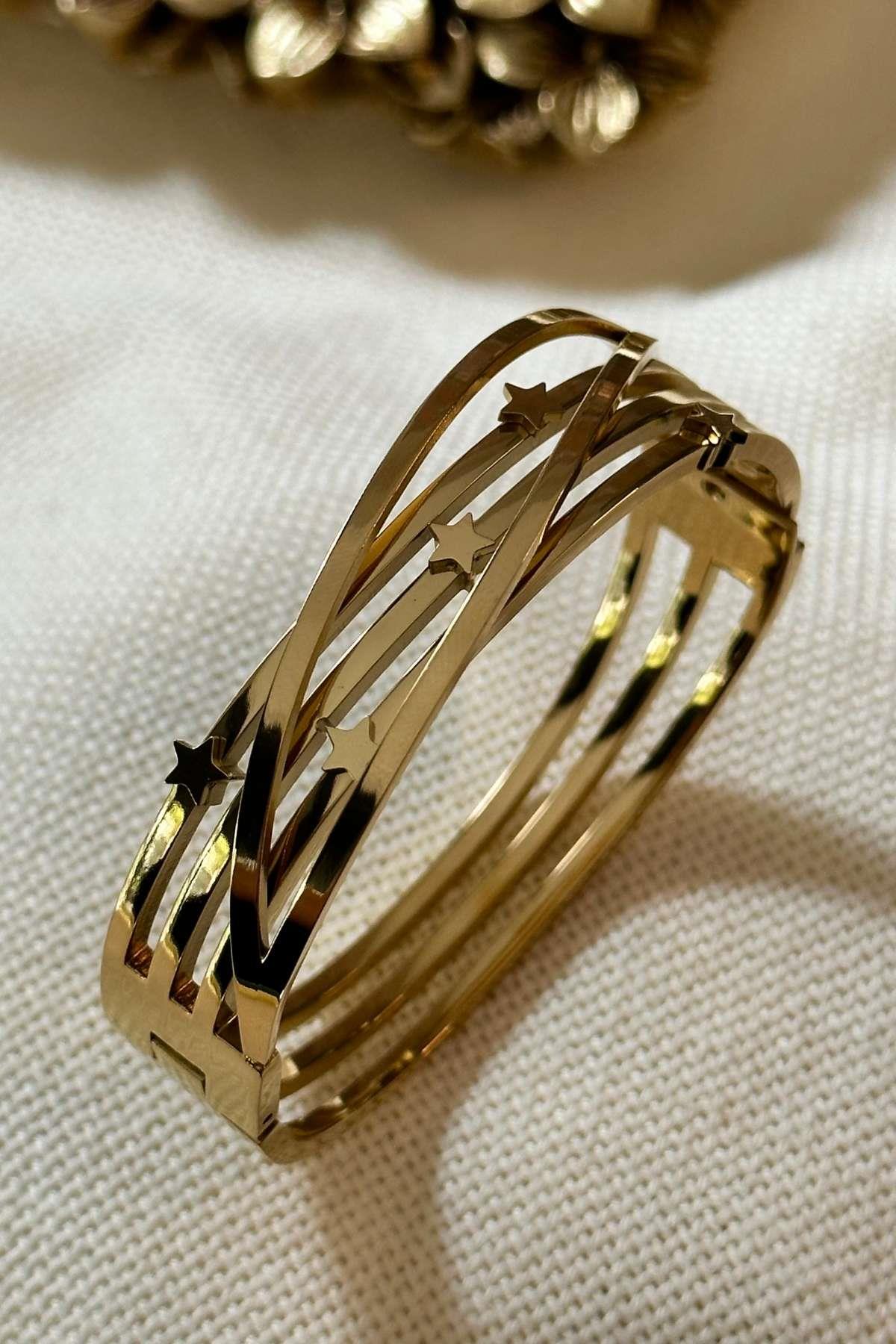 Çelik Yıldız Detaylı Kelepçe