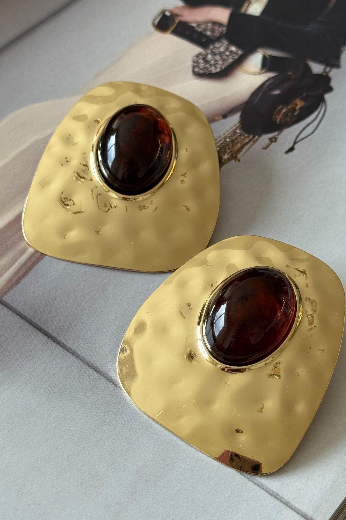 Vip Kahve Taşlı Plaka Taşlı