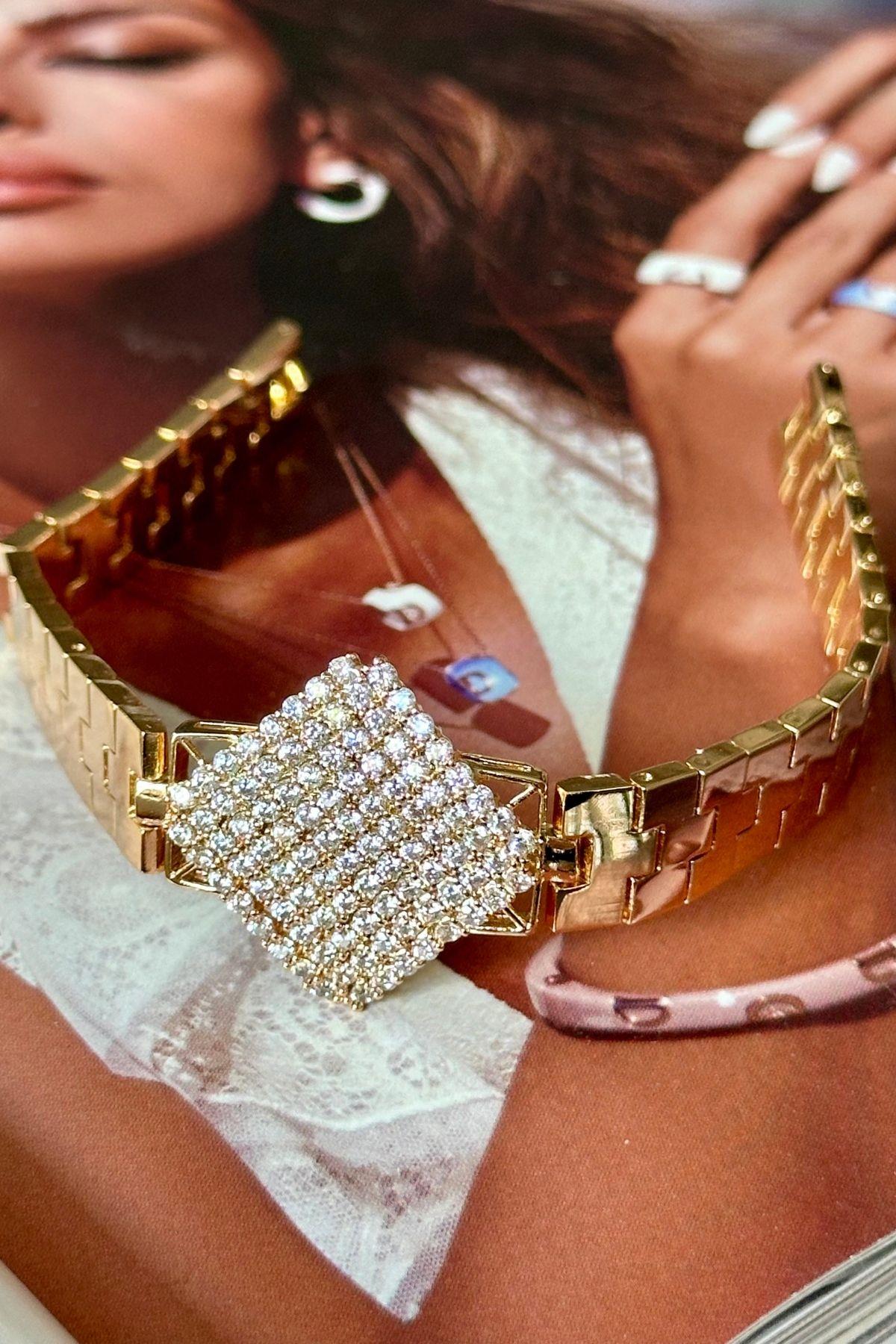 Vip Rosegold Full Zirkon Taşlı Bileklik