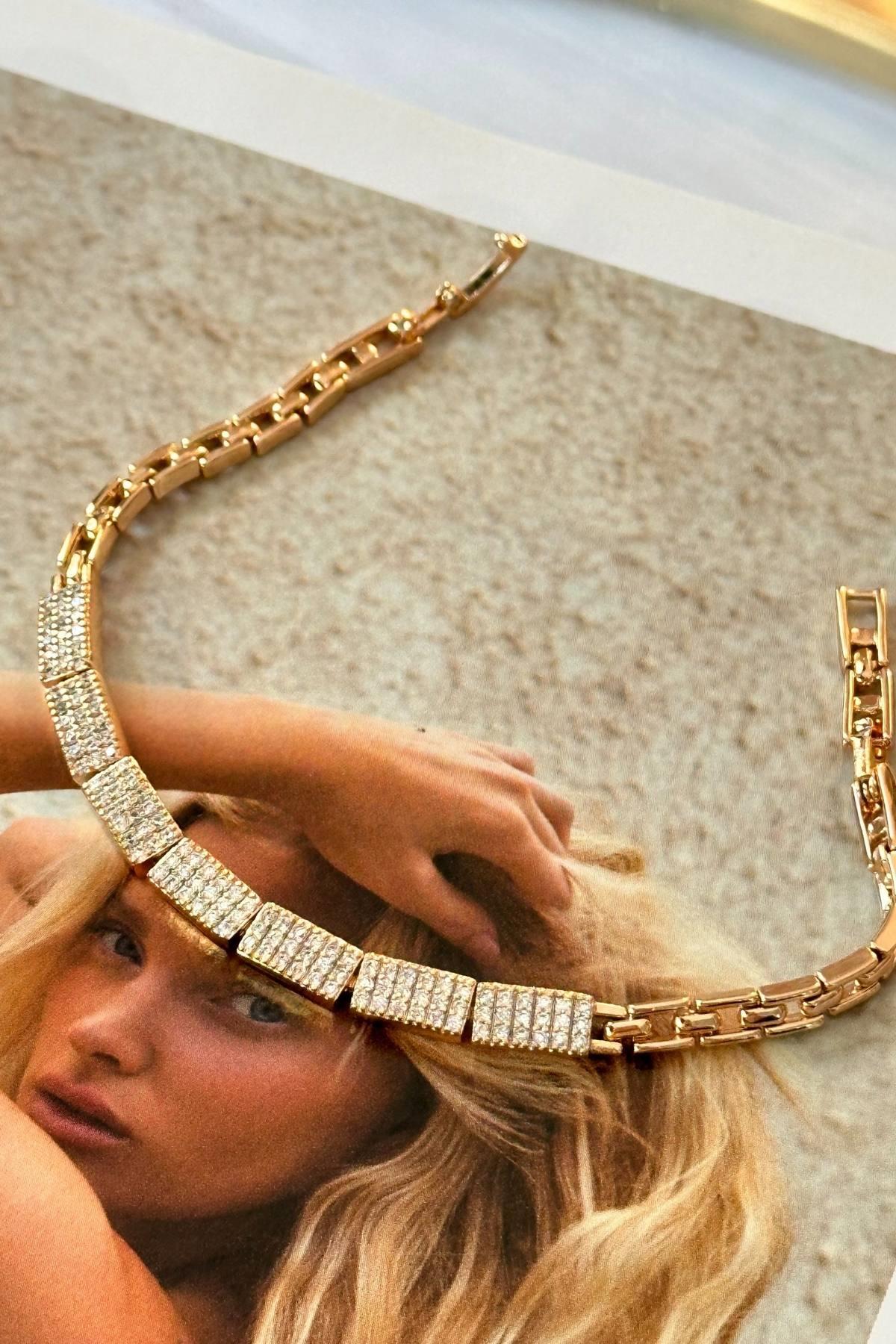 Vip Zirkon Taşlı Kare Model Künye