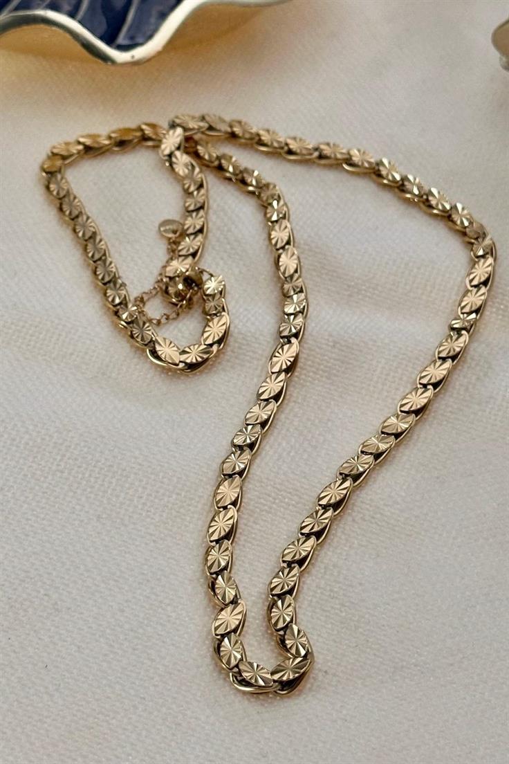 Çelik Lazer Kesimli Arpa Kolye