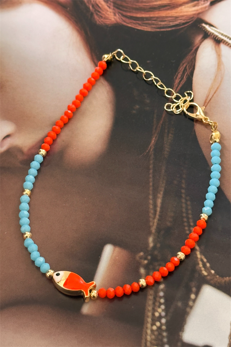 Turuncu Balık Figürlü Bdrm Halhalı