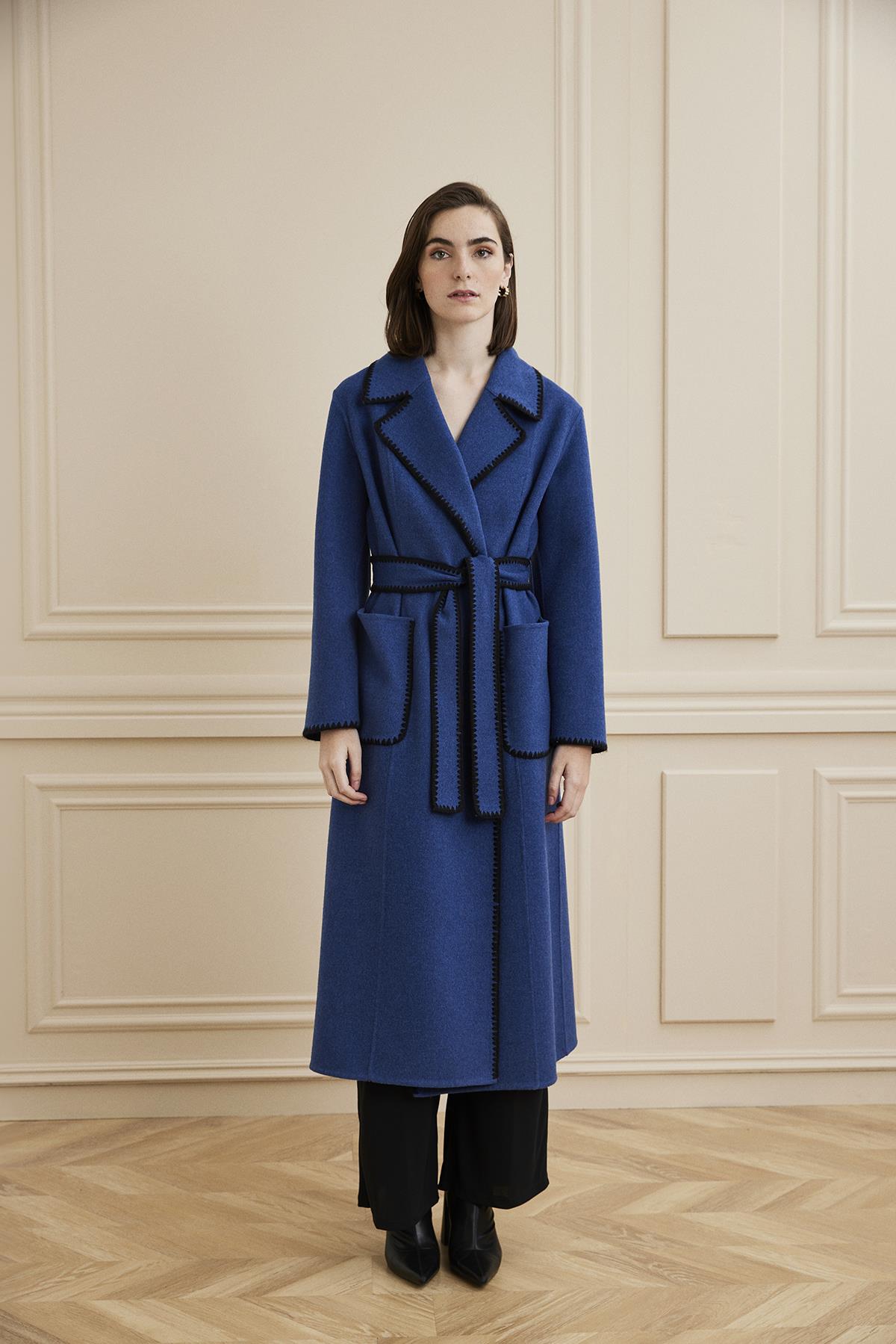 Shaky Women's Loro Piana 97% Wool 3% Cashmere Dress With Python Parlement