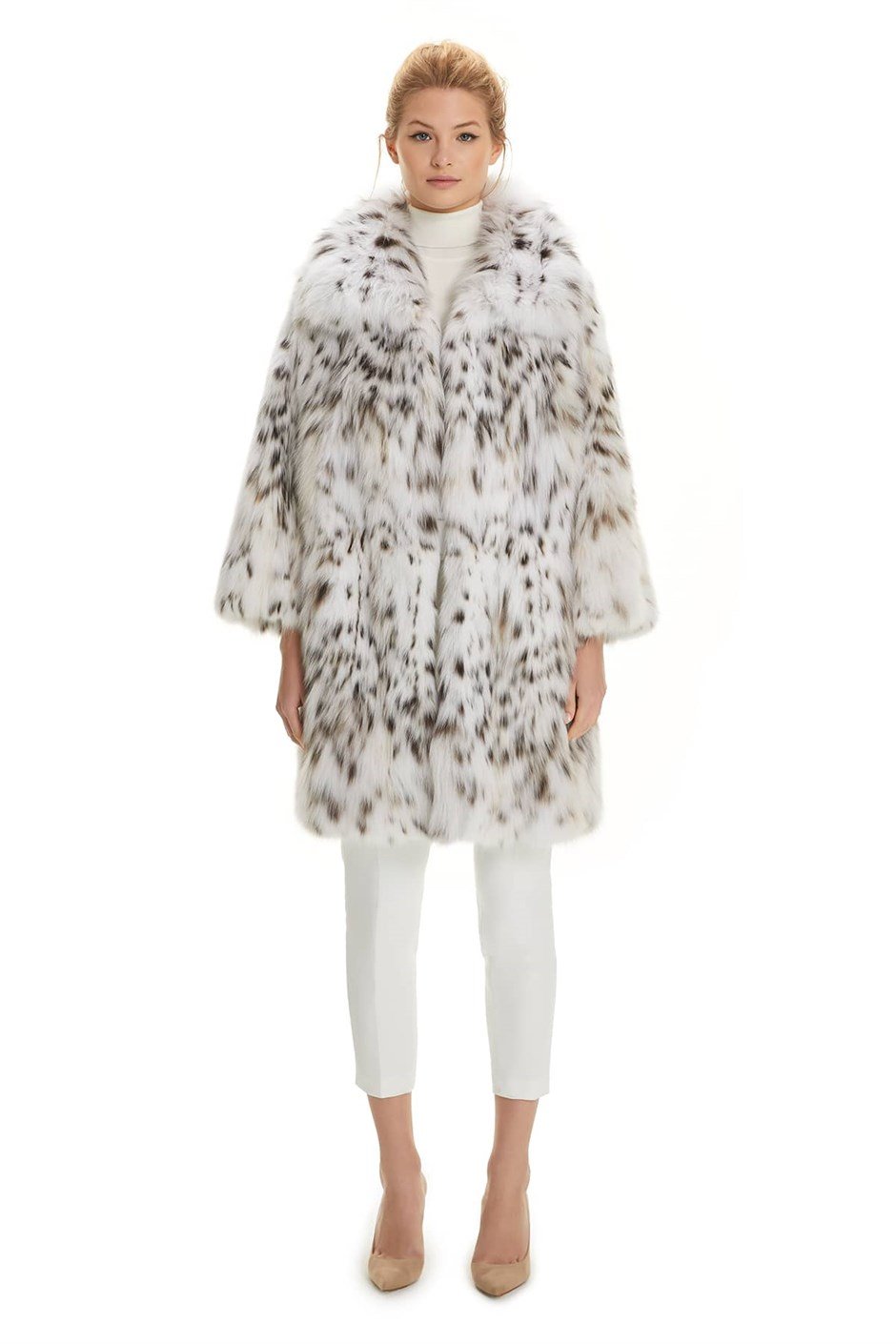 Shaky Women's Lynx Fur Short Coat  Natural